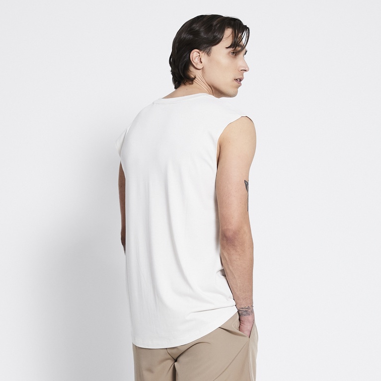 Training tank top "Goal Box" Ivory